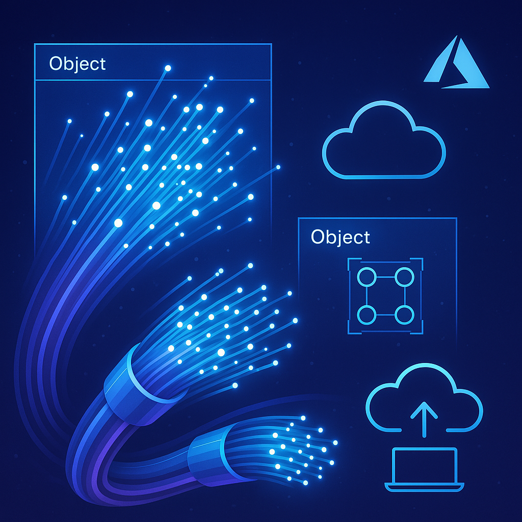 An infographic-style image for a blog post about enhancing quality control in fibre optic installation.